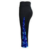 Elastic Three Quarter Length Yoga Leggings