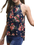 Floral Sleeveless Tank Top Blouse