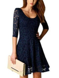 Lace Party Short A-Line Mini Dress