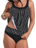 Polka Dot  Tankinis Plus Size Swimsuit