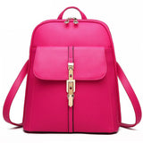 Rucksack Leather Backpacks Schoolbags