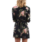 Casual Long Sleeve Floral Party Mini Dress