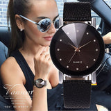 Luxury Quartz Leather Strap Wrist Watch