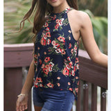 Floral Sleeveless Tank Top Blouse