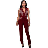 Sleeveless Lace Jumpsuits