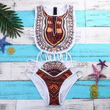 Wakanda African Print Bikini Swimsuit Set