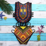 Wakanda African Print Bikini Swimsuit Set