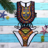 Wakanda African Print Bikini Swimsuit Set