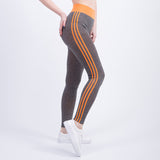 Striped Elastic Waist Yoga Pants