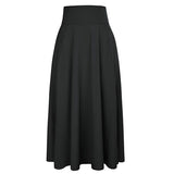 Front Slit Belted High Waist Maxi Skirt