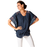 Lace Batwing Sleeve Top