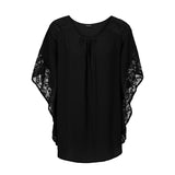 Lace Batwing Sleeve Top