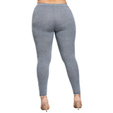 Plus Size Appliqued Skinny Jersey Leggings