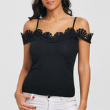 Off The Shoulder Crochet Lace Tops